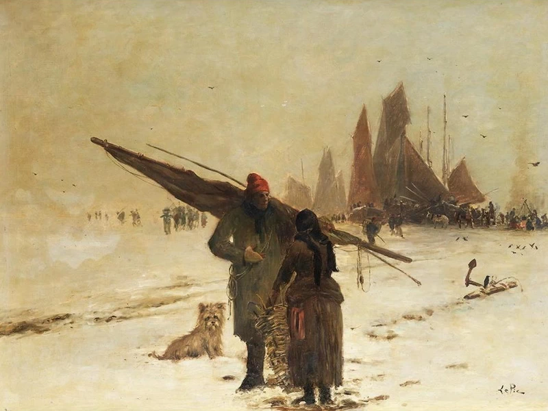 1839-Ludovic Lepic - Il ritorno del pescatore